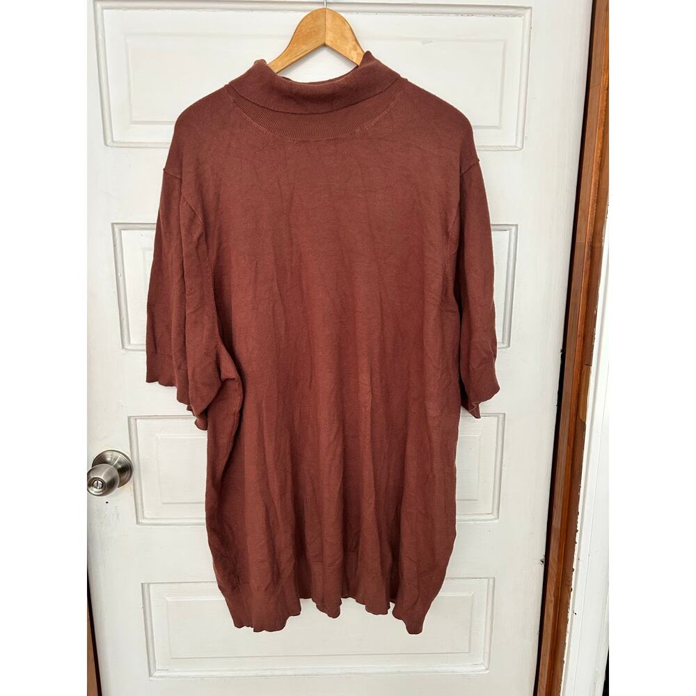 Torrid Tunic Sweater Short Sleeve Brown 6X Excellent Condition Fast Shipping